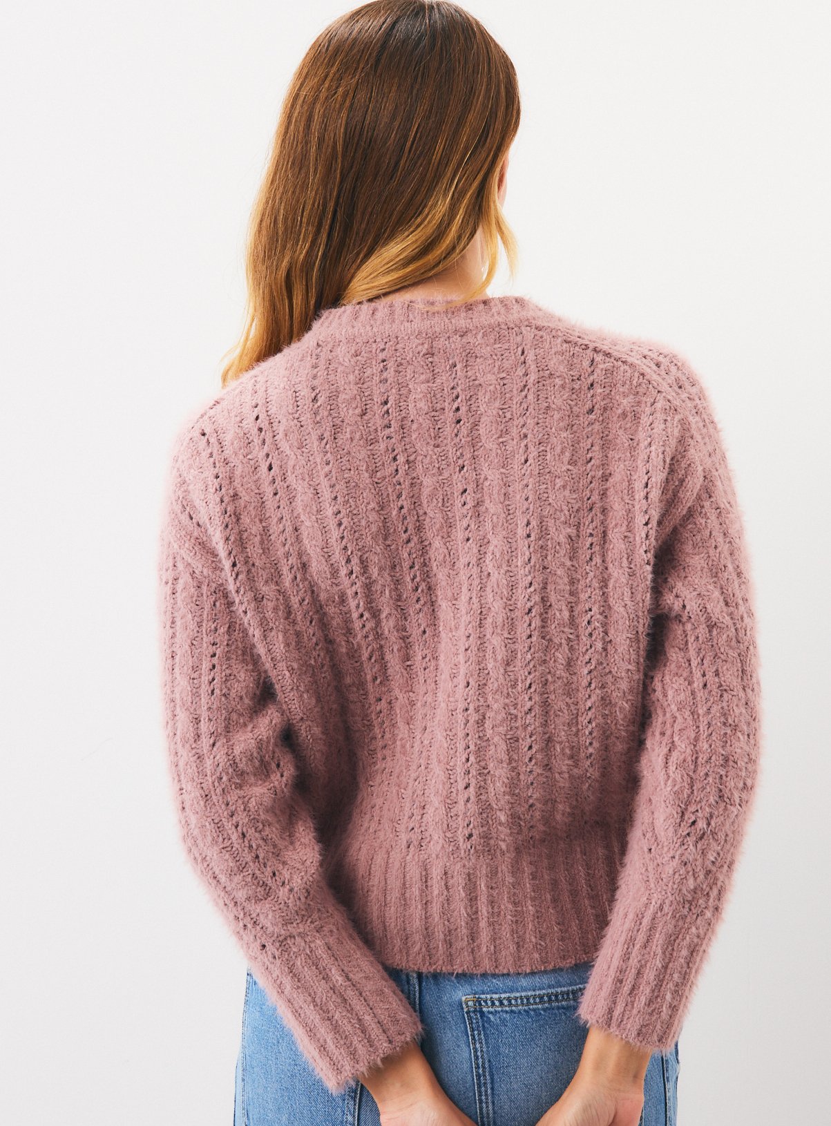 Grey Mavora Cable Jumper XL - Image 4 thumbnail