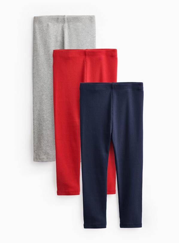Full-Length Leggings 3-Pack 6-7 years