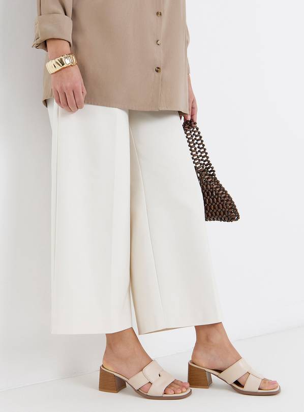 JD WILLIAMS Woven Mule Block Heel Wide 7