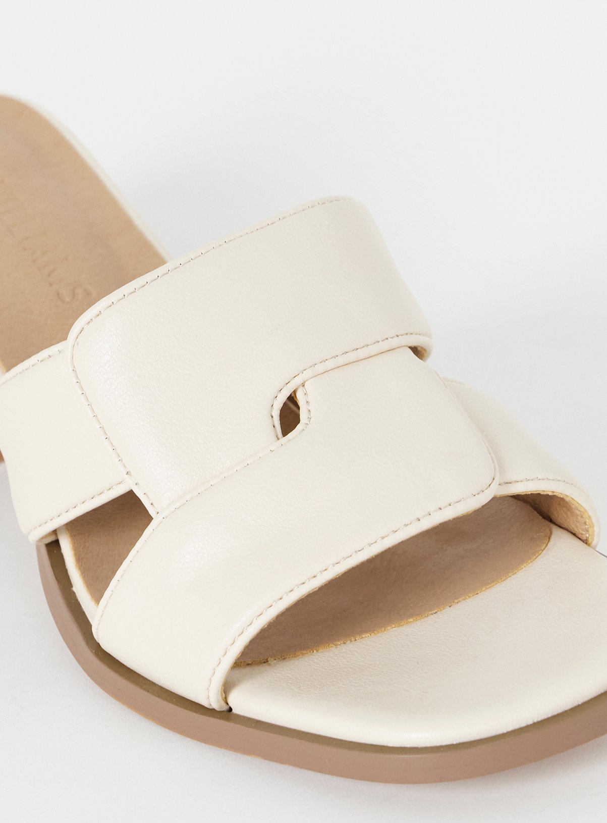 Buy JD WILLIAMS Woven Mule Block Heel Wide Fit 4 | Sandals | Tu