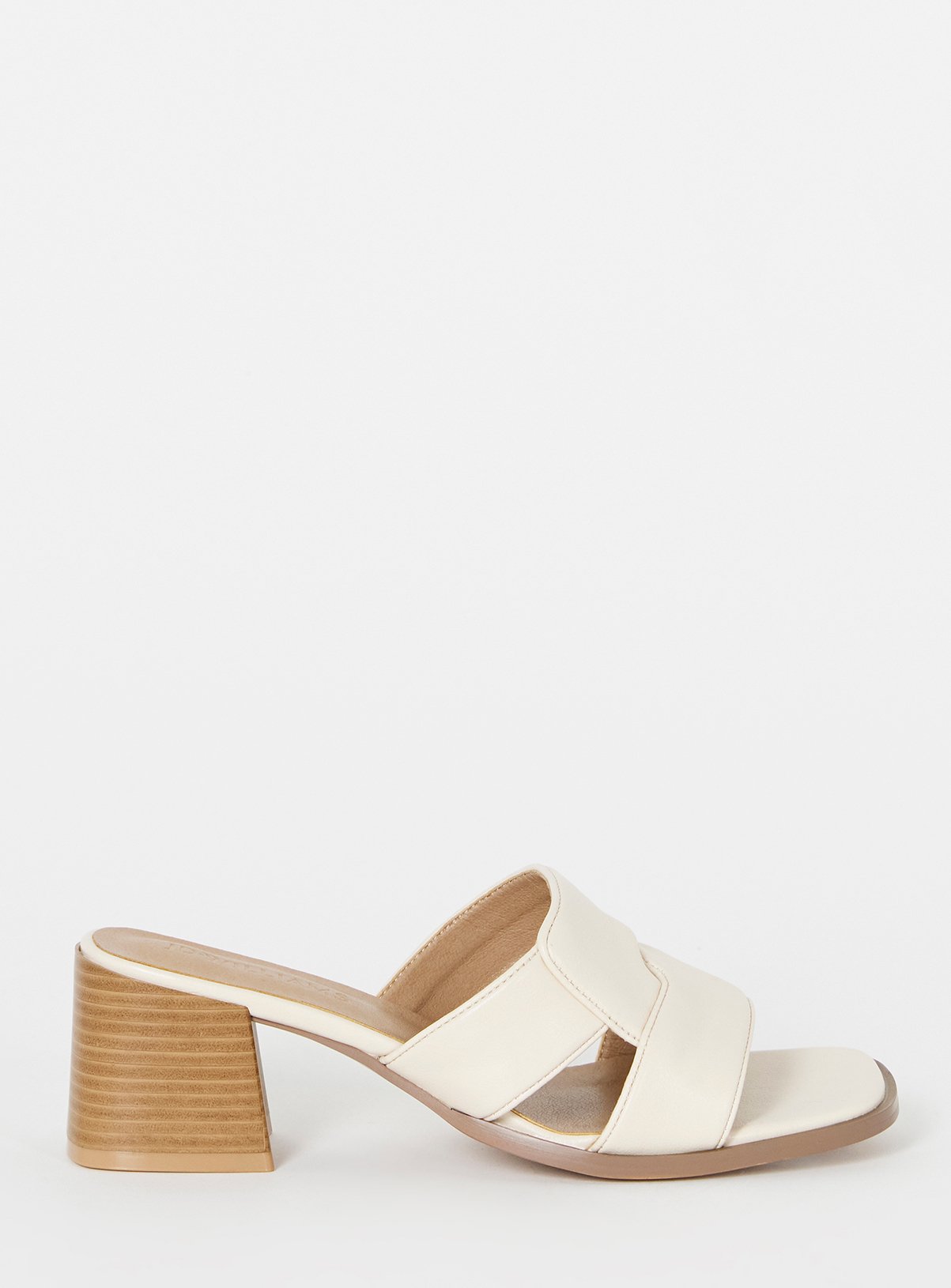 Buy JD WILLIAMS Woven Mule Block Heel Wide Fit 4 | Sandals | Tu