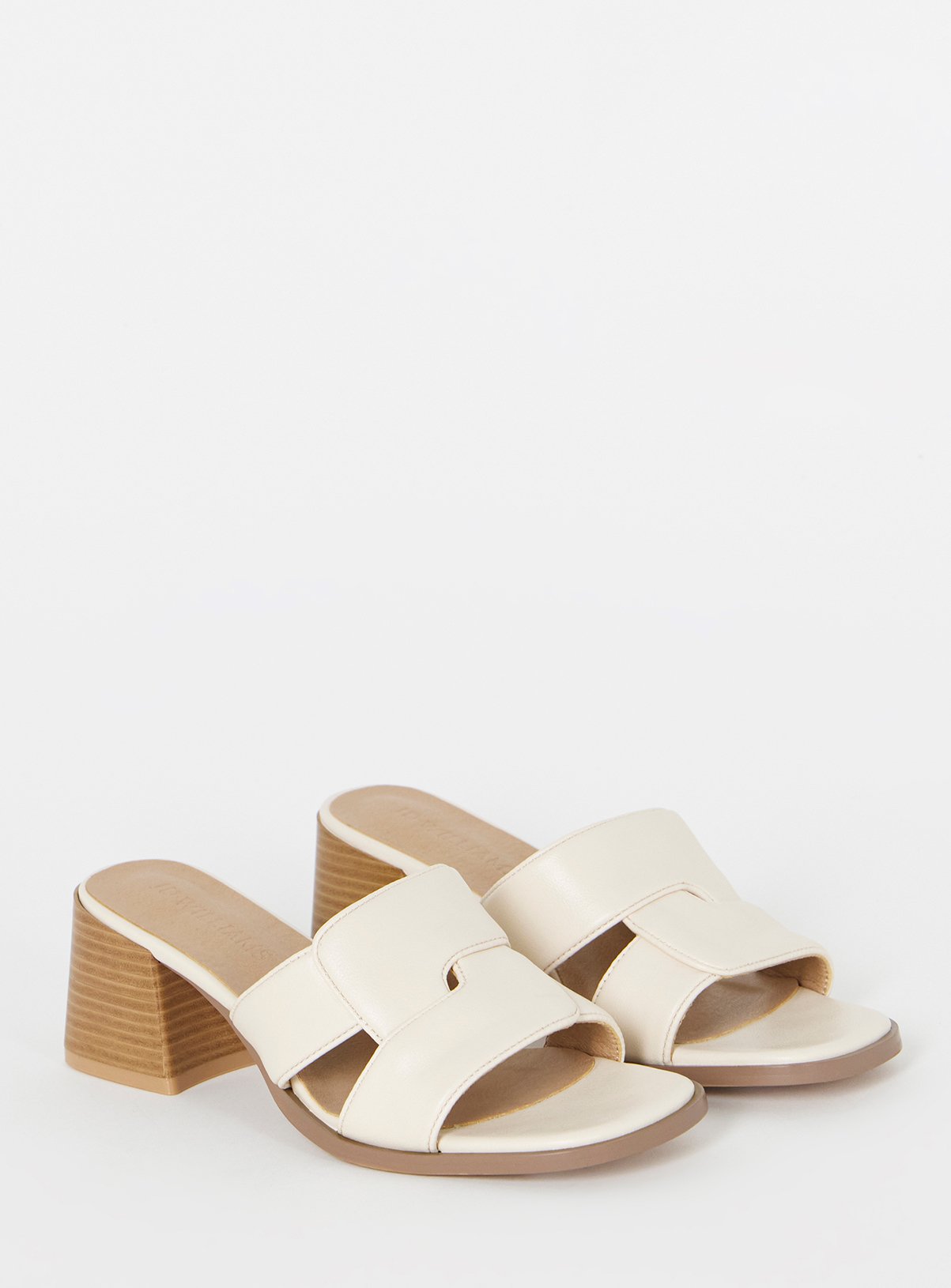 JD WILLIAMS Woven Mule Block Heel Extra Wide Fit 9 - Image 2 thumbnail