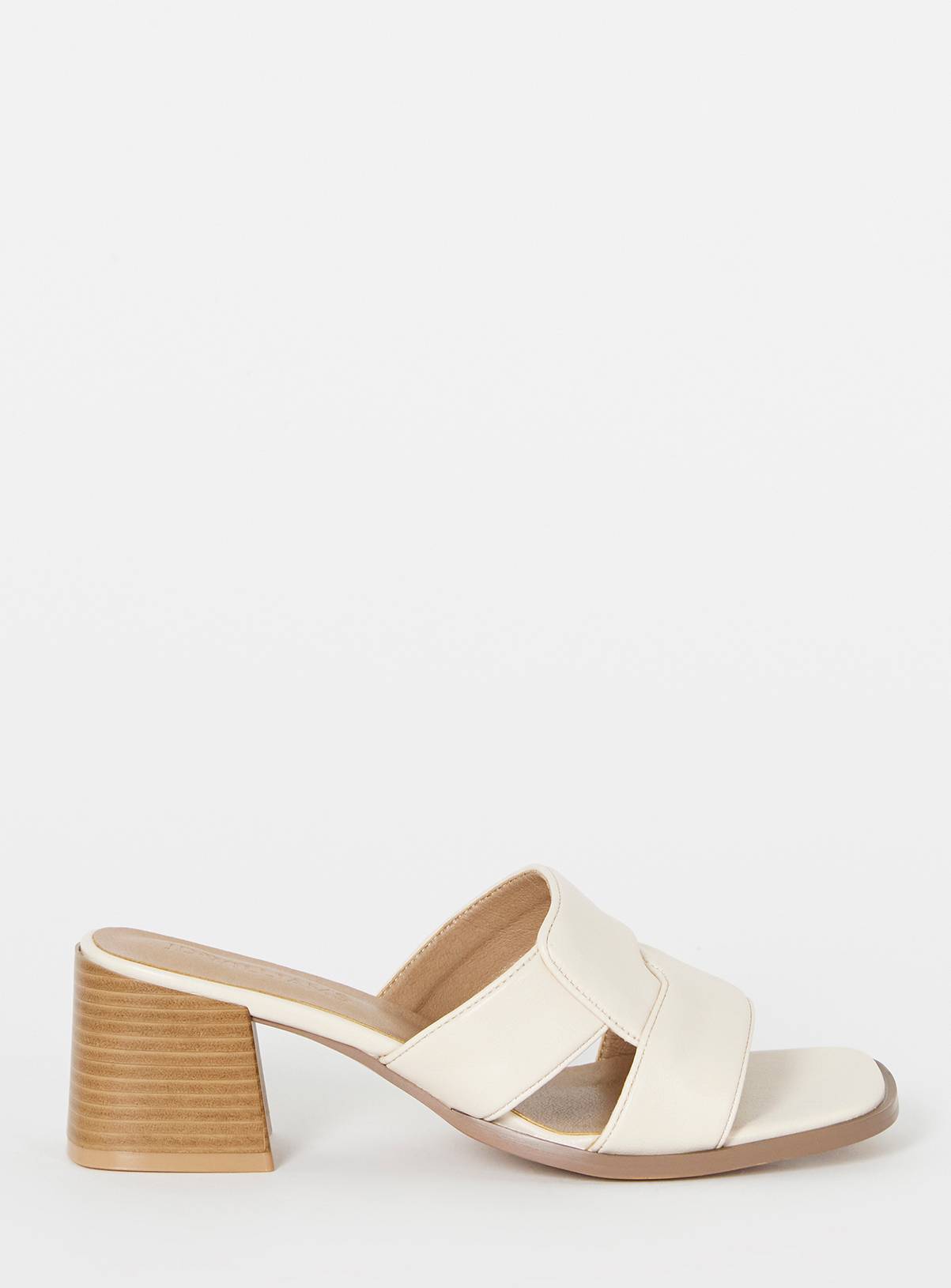 JD WILLIAMS Woven Mule Block Heel Extra Wide Fit 9 - Image 3
