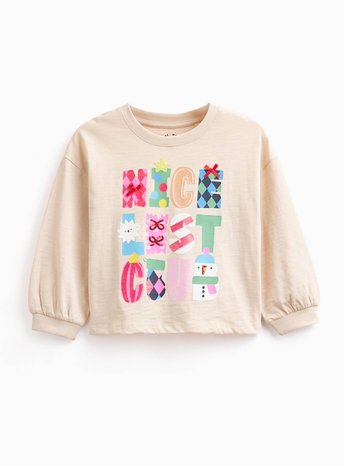 Nice List Club Christmas Sweatshirt 5-6 years - Image 1