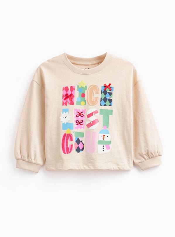Nice List Club Christmas Sweatshirt 2-3 years