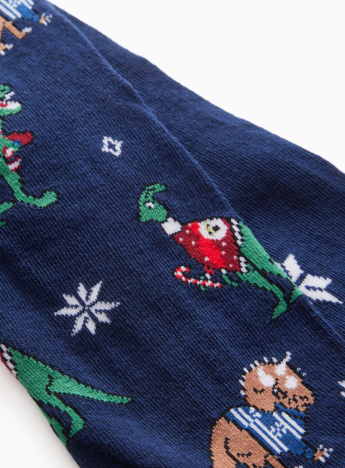 Christmas Dinosaur Novelty Ankle Socks 2-Pack 6-8.5 - Image 2 thumbnail