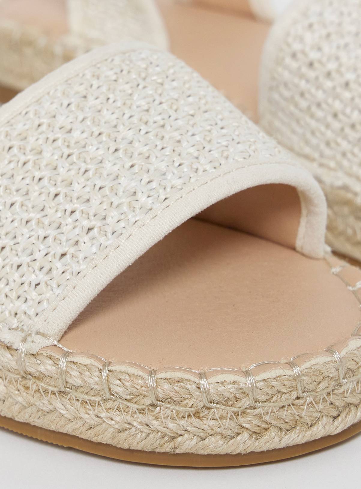 SIMPLY BE Flatform Espadrille Sandals Extra Wide Fit 6 - Image 4