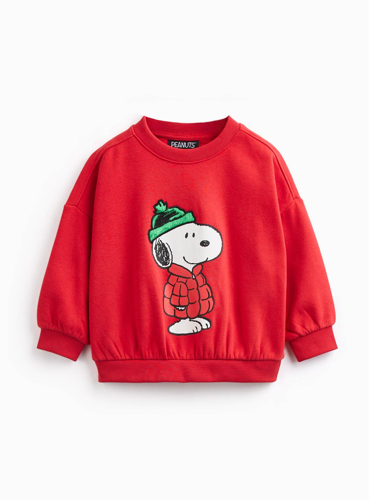 Snoopy Red Christmas Sweatshirt 3-4 years - Image 1