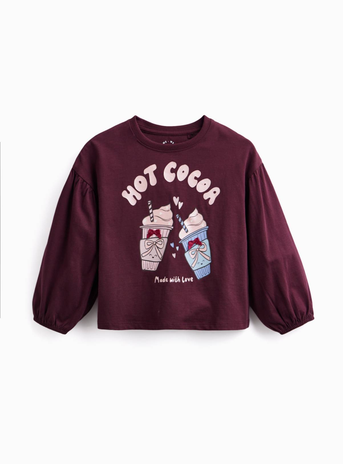 Purple Hot Cocoa Sequin Long Sleeve Top 7-8 years - Image 1