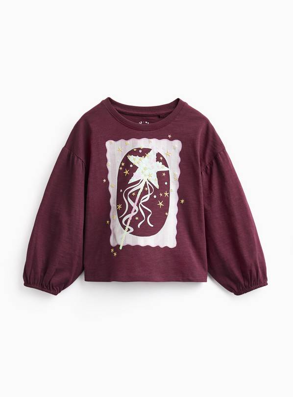 Fairy Wand Sequin Long Sleeve Top 5-6 years