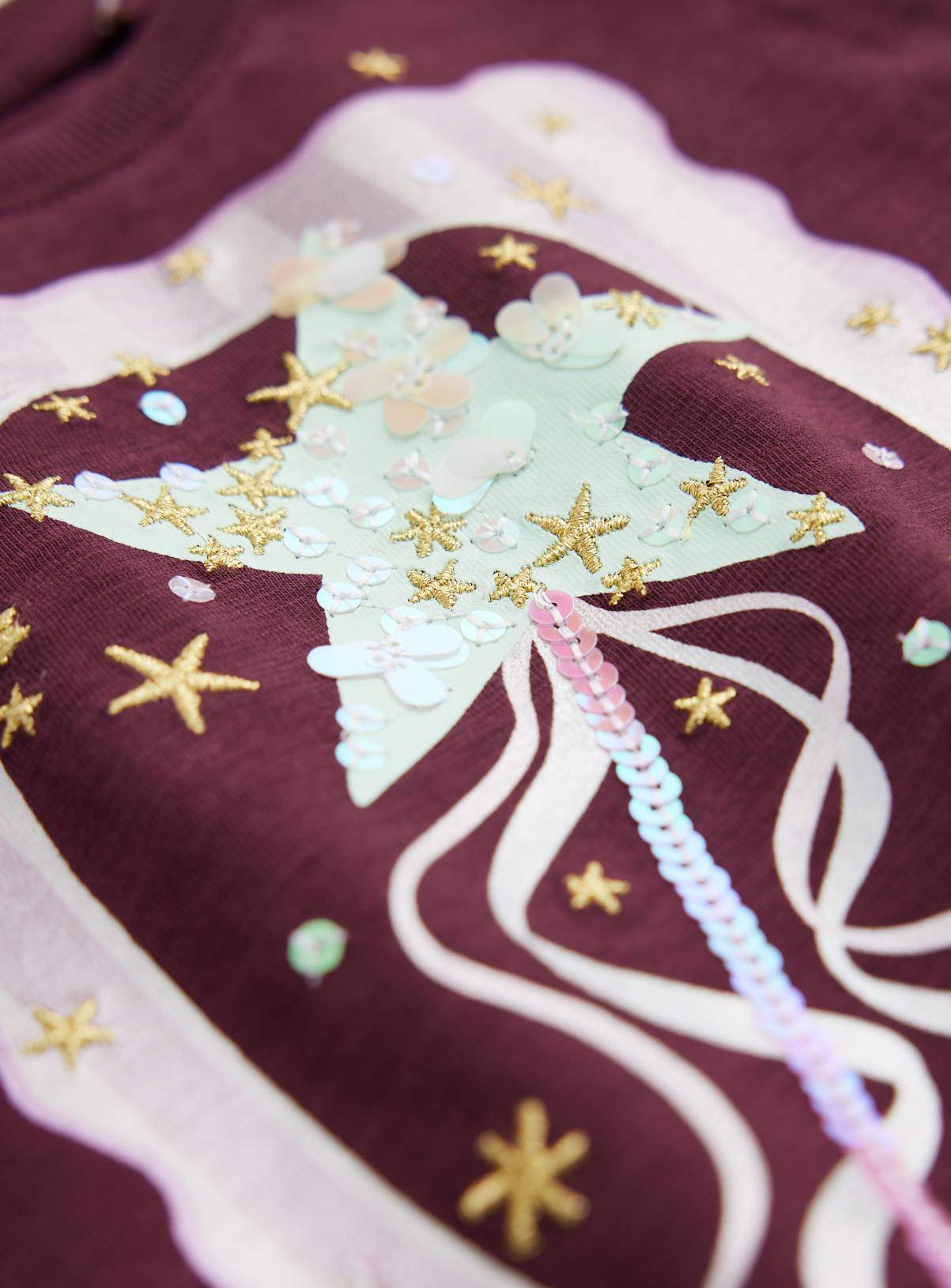 Fairy Wand Sequin Long Sleeve Top 5-6 years - Image 2