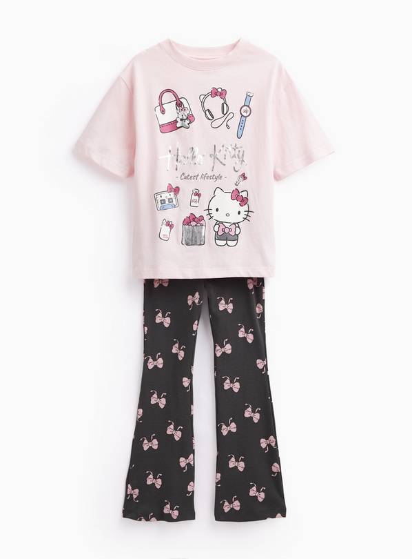 Hello Kitty Bow T-Shirt & Flared Leggings Set 13 years