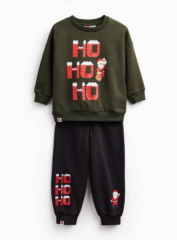 Dark Green LEGO Christmas Jogger Set 5-6 years