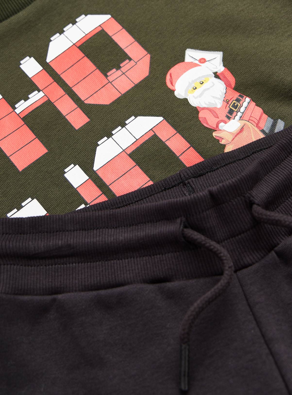 Dark Green LEGO Christmas Jogger Set 7-8 years - Image 2