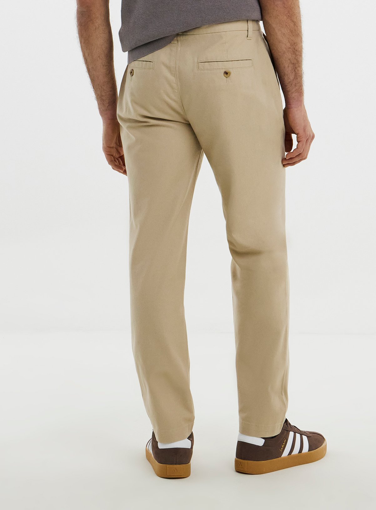 JACAMO Straight Fit Linen Chino Stone 50R - Image 2 thumbnail