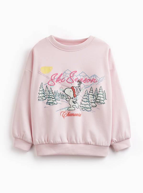 Mini Me Pink Snoopy Ski Sweatshirt 6 years