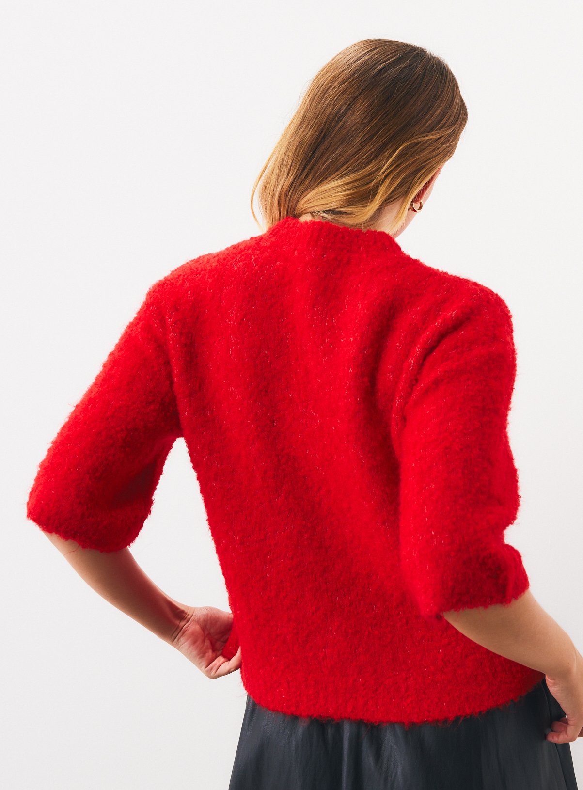 Red Boxy Fit Crewneck T-Shirt L - Image 4 thumbnail