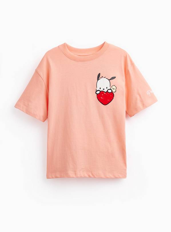 Coral Pochacco Character T-Shirt 5 years