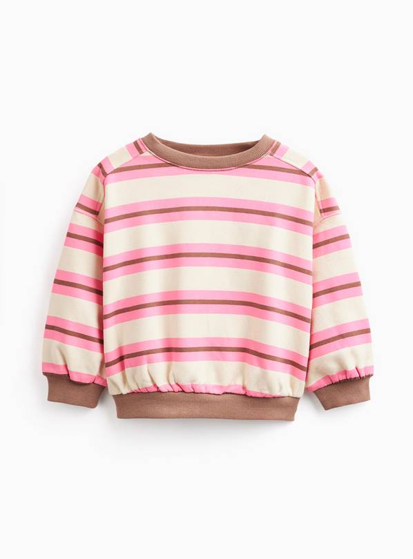 Neon Stripe Crewneck Sweater 4-5 years