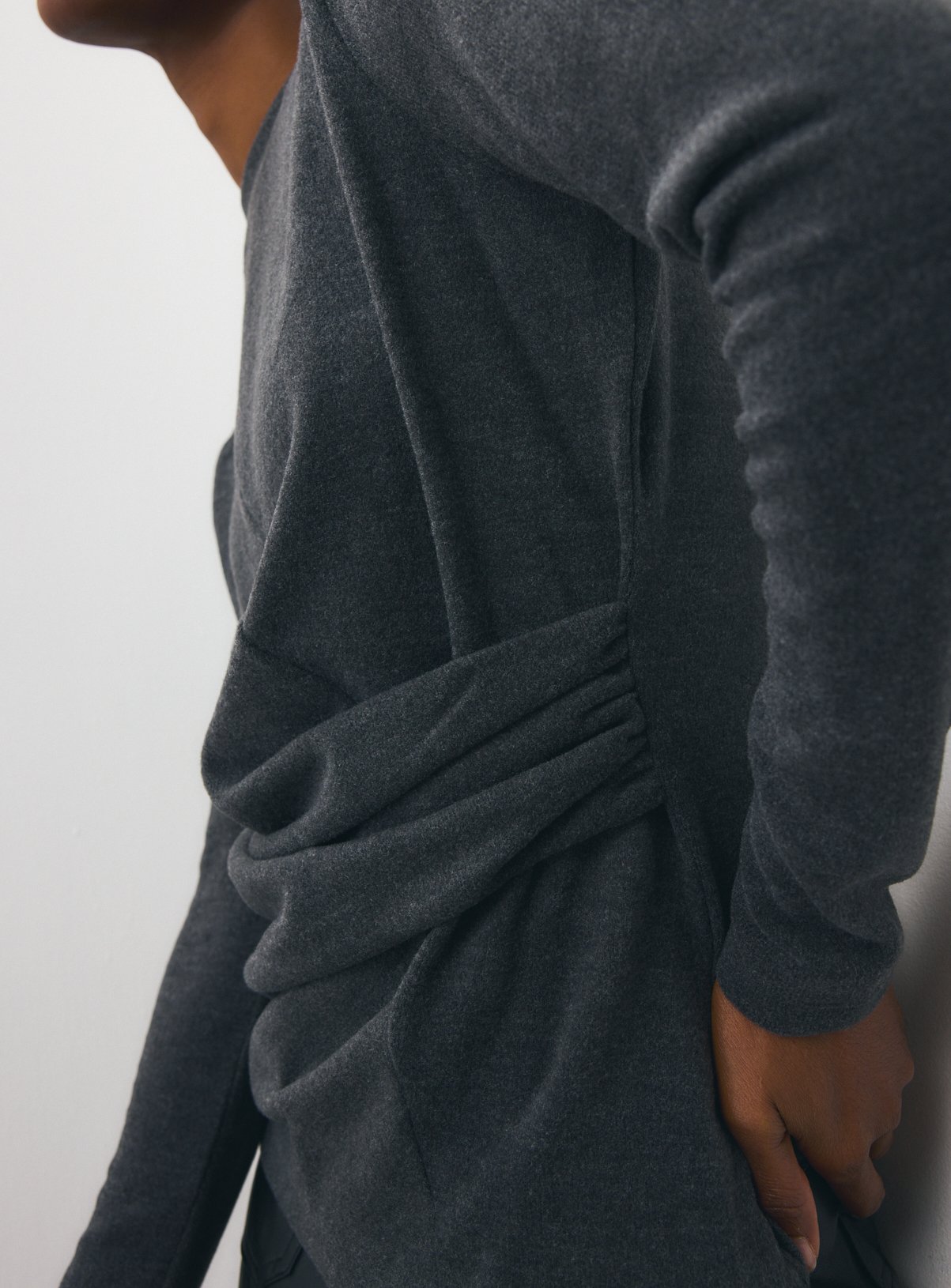 Soft Touch Shoulder Pad Long Sleeve Top 24 - Image 3 thumbnail