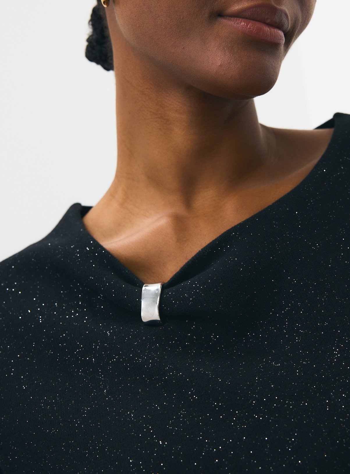 Black Sparkle Trim Top XXL - Image 3 thumbnail