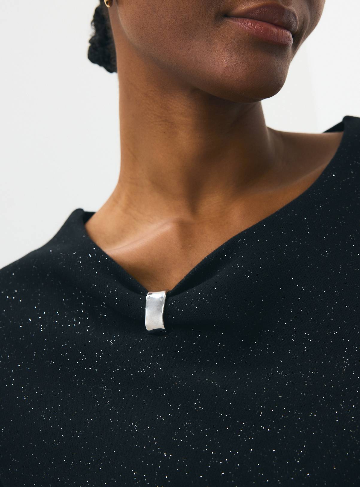 Black Sparkle Trim Top XXL - Image 3