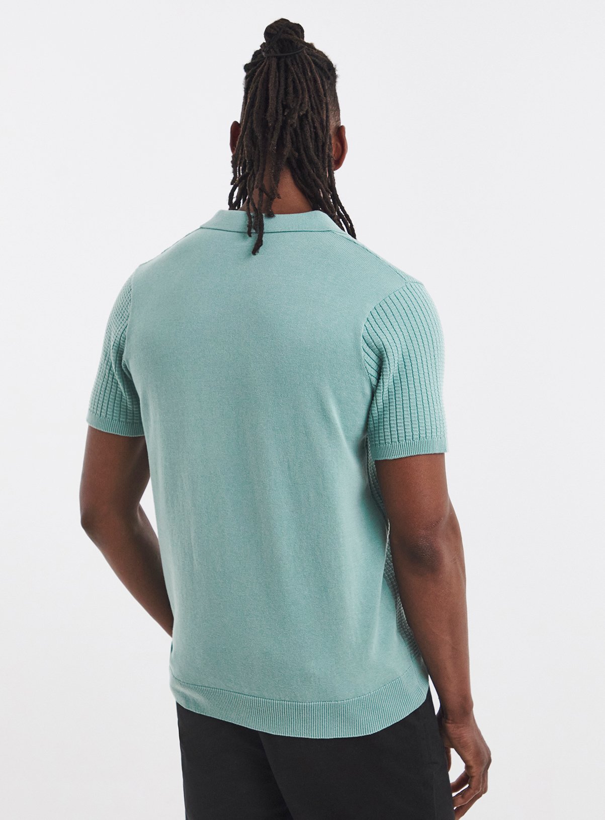 JACAMO Waffle Knitted Polo M - Image 2 thumbnail
