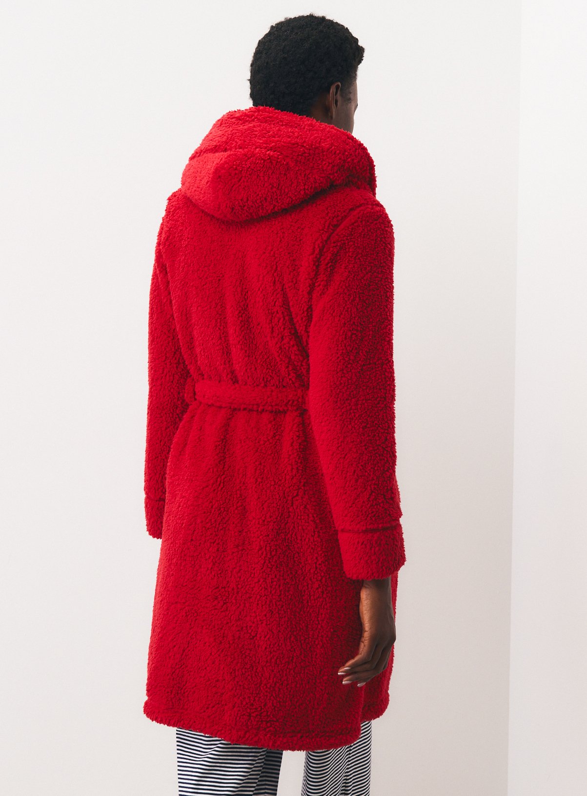 Red Borg Hooded Dressing Gown S - Image 4 thumbnail