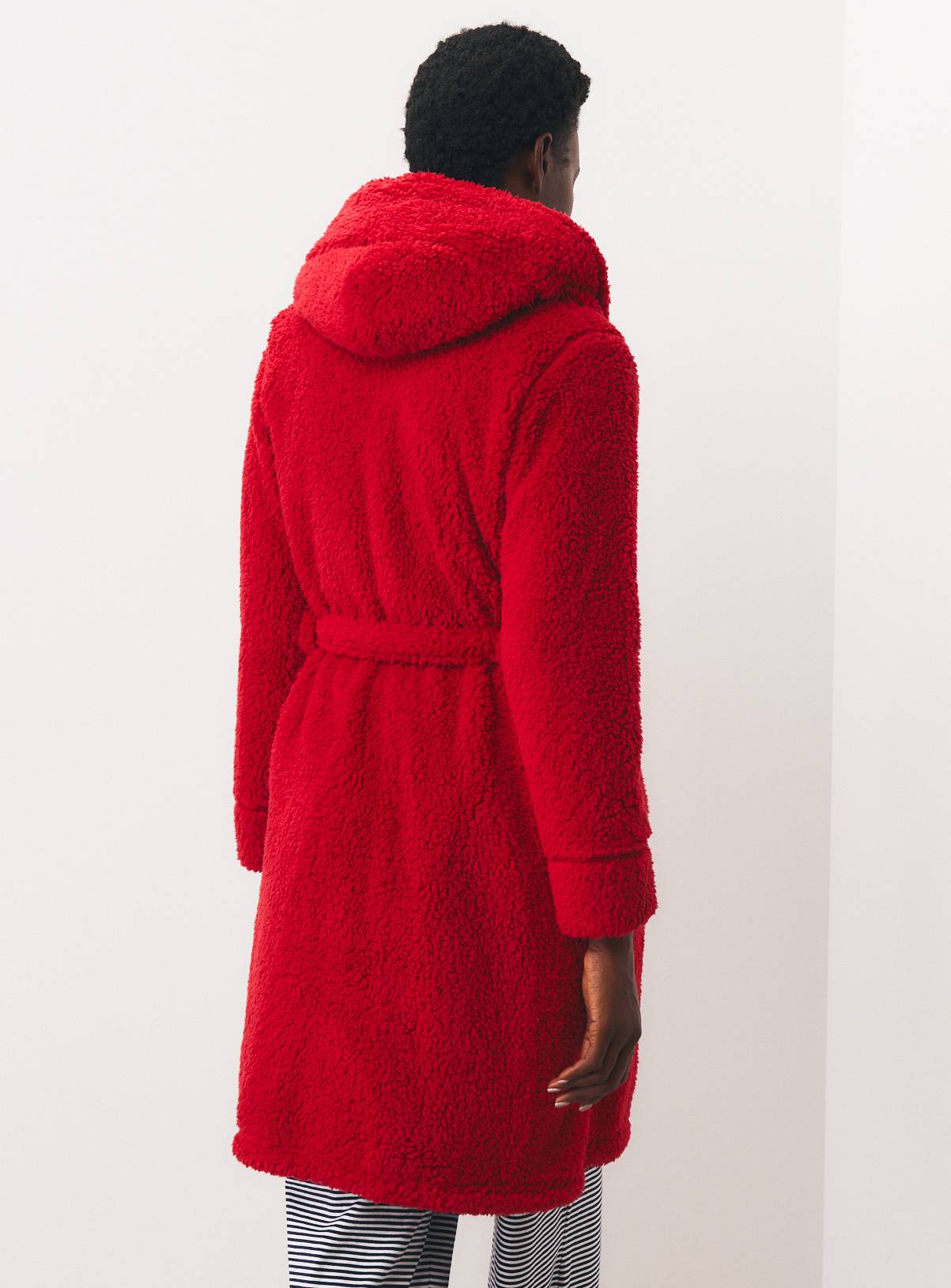 Red Borg Hooded Dressing Gown S - Image 4