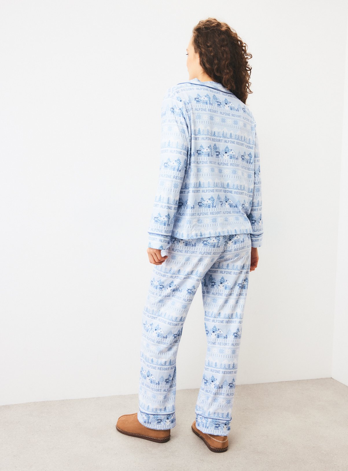 Festive Alpine Resort Traditional Pyjamas XS - Image 4 thumbnail