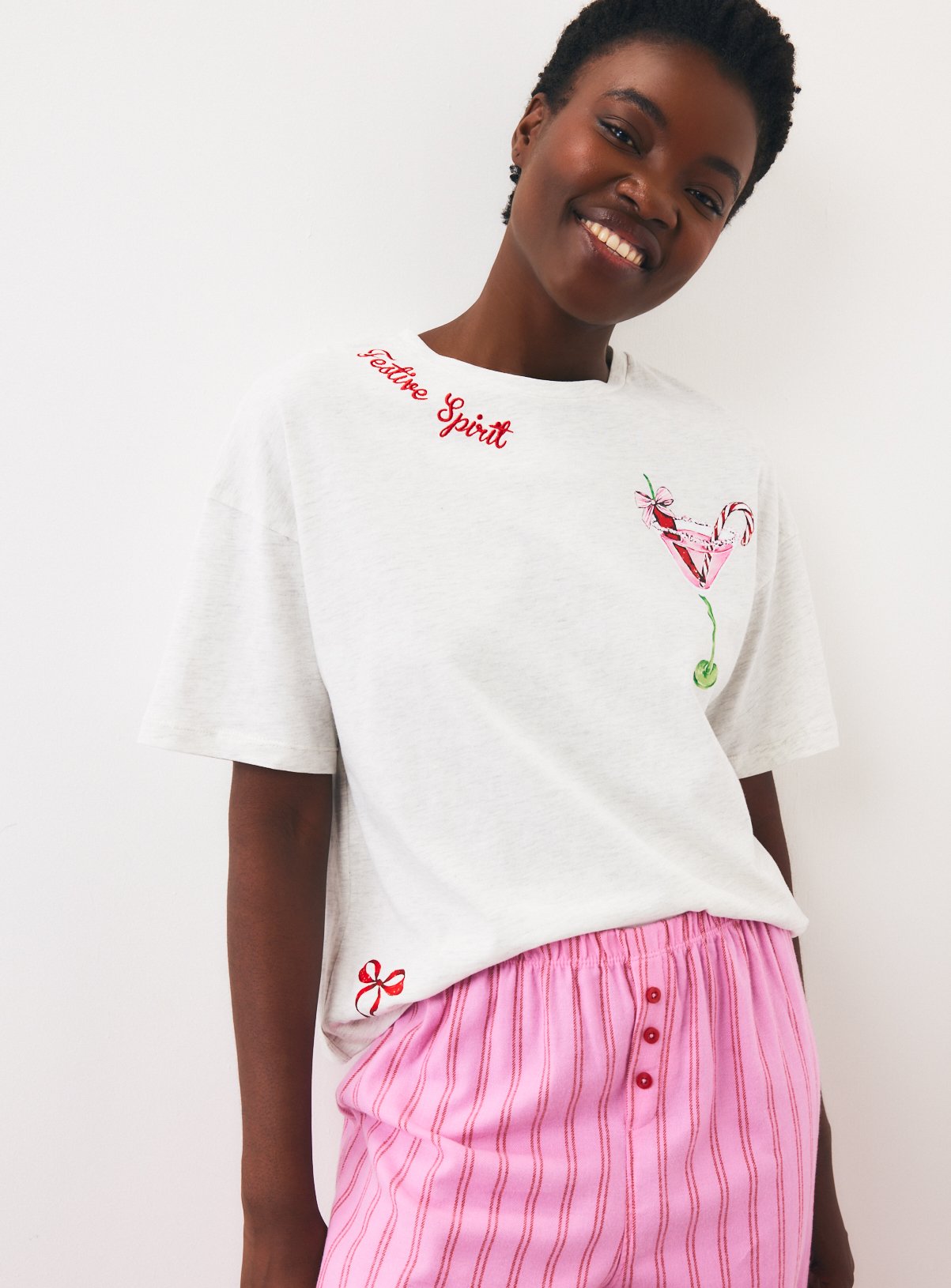 Christmas Festive Spirit Pyjama Set XS - Image 2 thumbnail