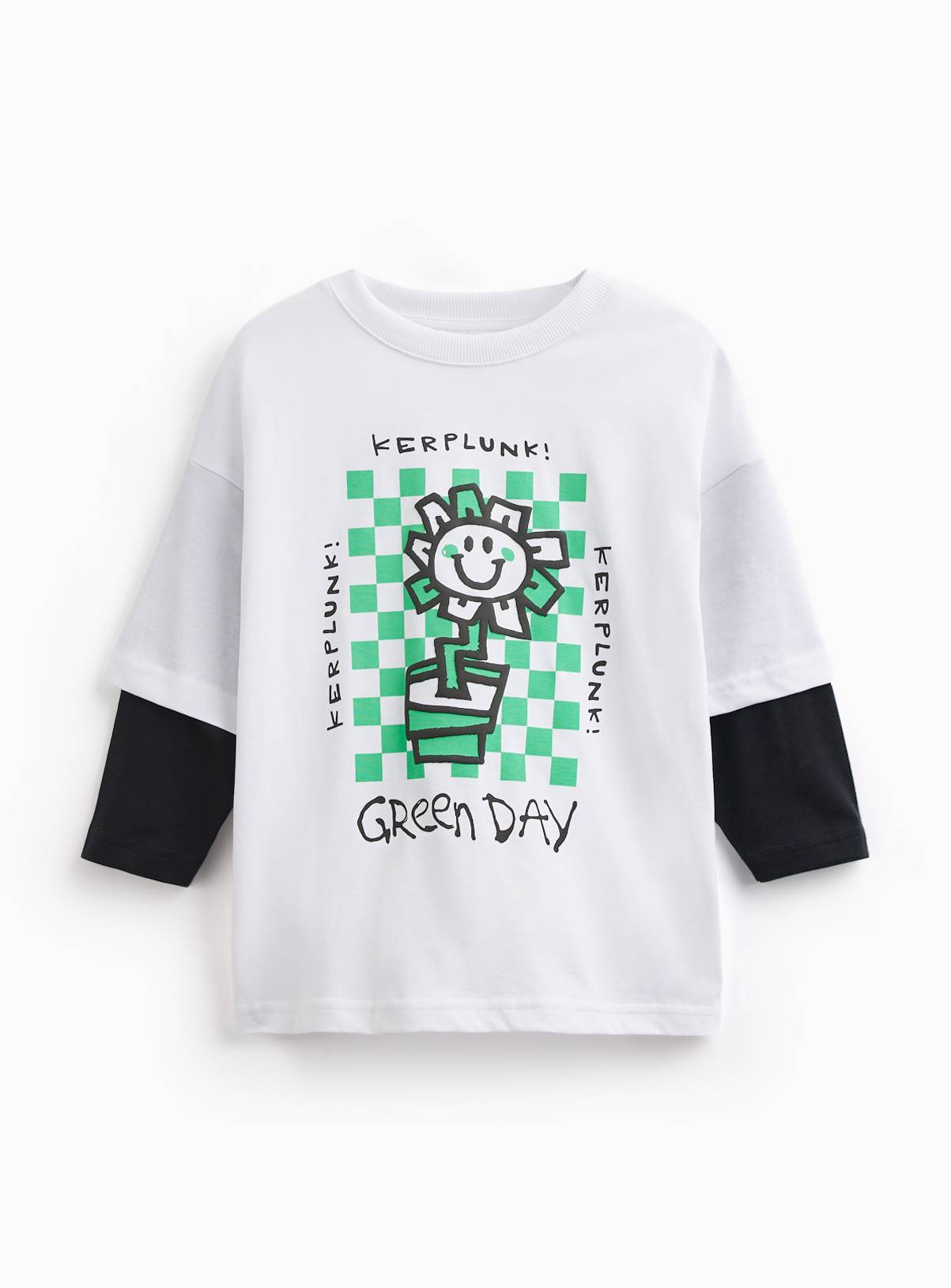 Greenday Mock Sleeve T-Shirt 6-7 years - Image 1