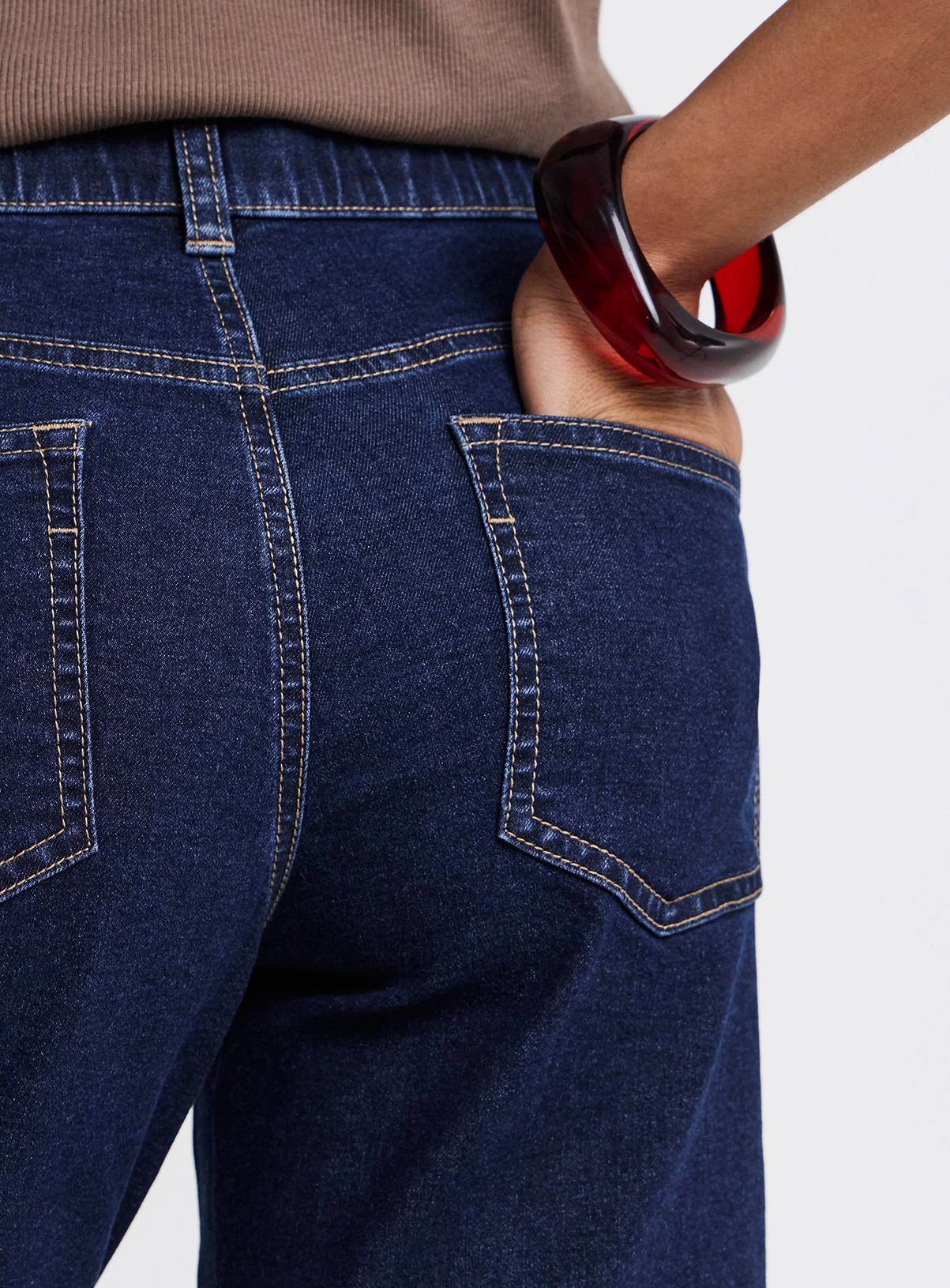 SIMPLY BE Indigo 24/7 Knee Short 12 - Image 3