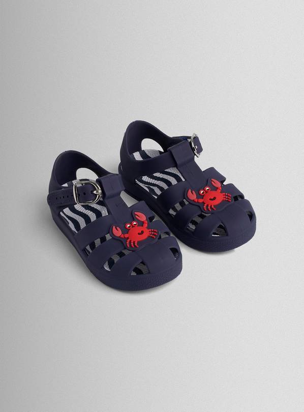 JOJO MAMAN BÉBÉ Crab Jelly Sandals 4 Infant