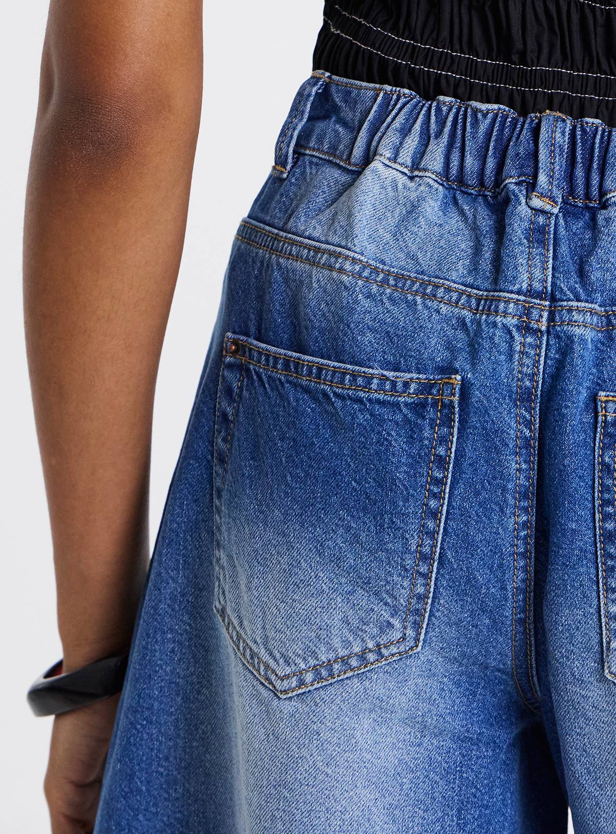 SIMPLY BE  Denim Jorts 32 - Image 4