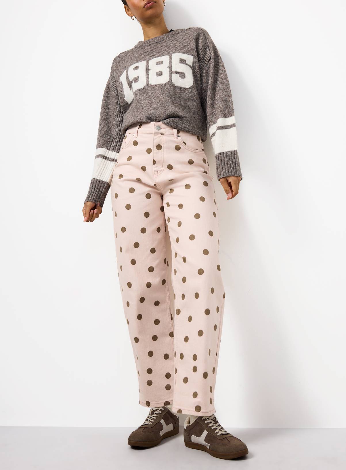 Pink Polka Dot Jeans 18 - Image 1