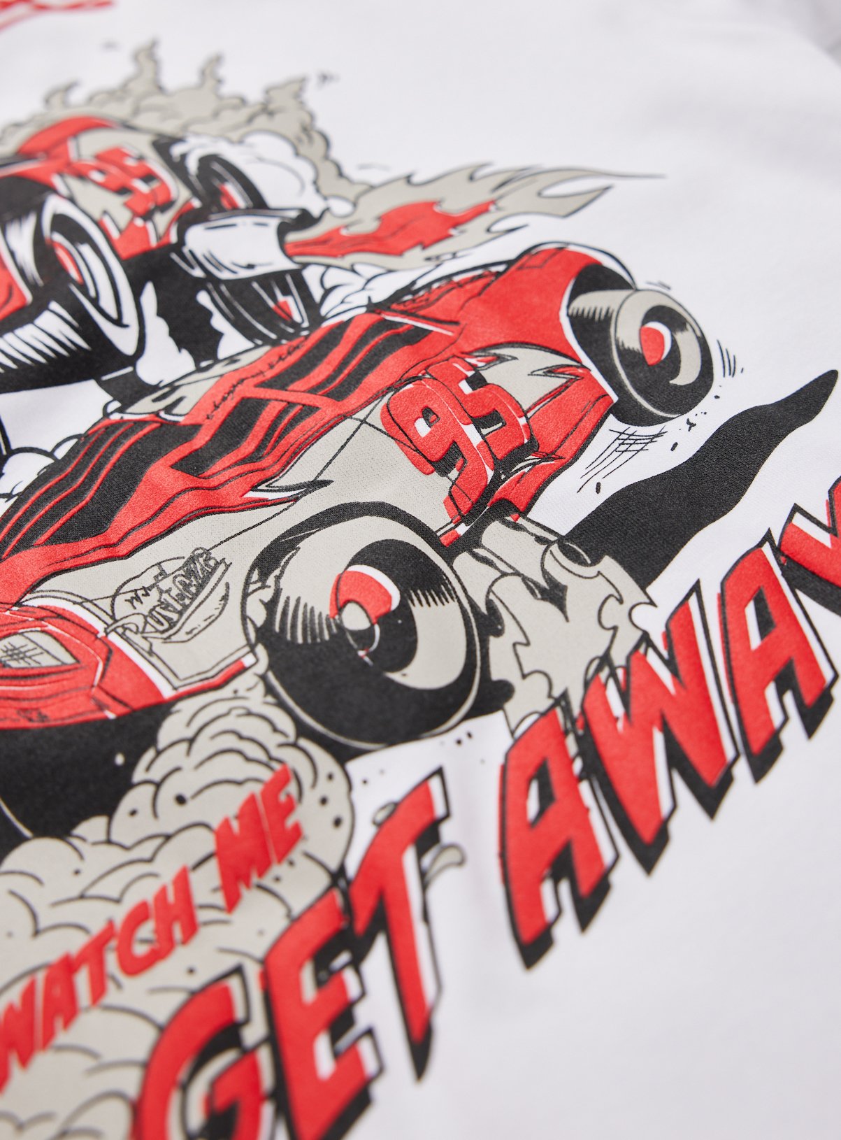 White Cars Lightning McQueen Graphic T-Shirt 10 years - Image 2 thumbnail