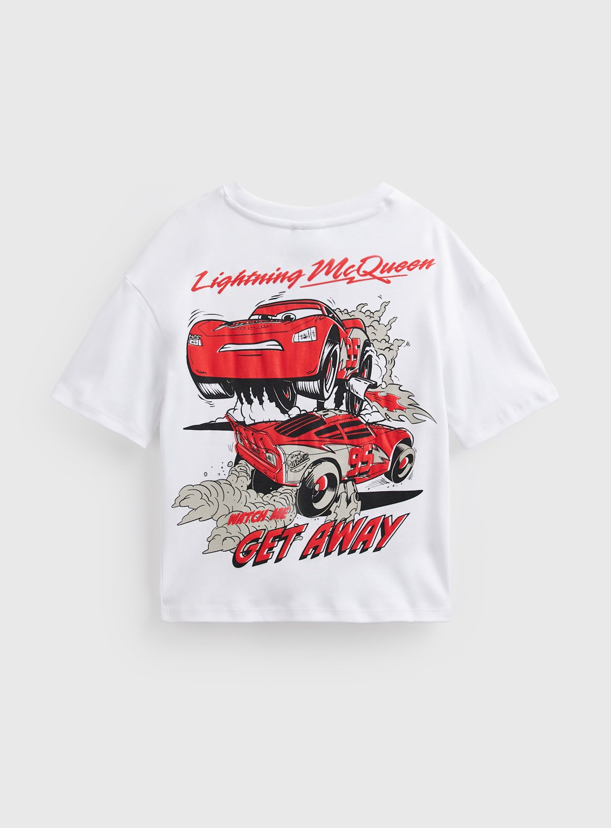 White Cars Lightning McQueen Graphic T-Shirt 10 years - Image 3 thumbnail
