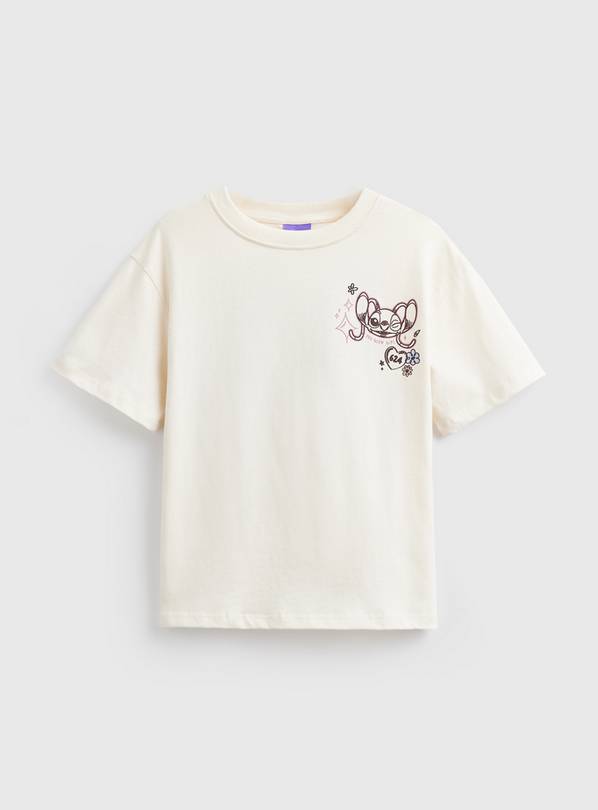 Cream Lilo & Stitch Graphic T-Shirt 5 years