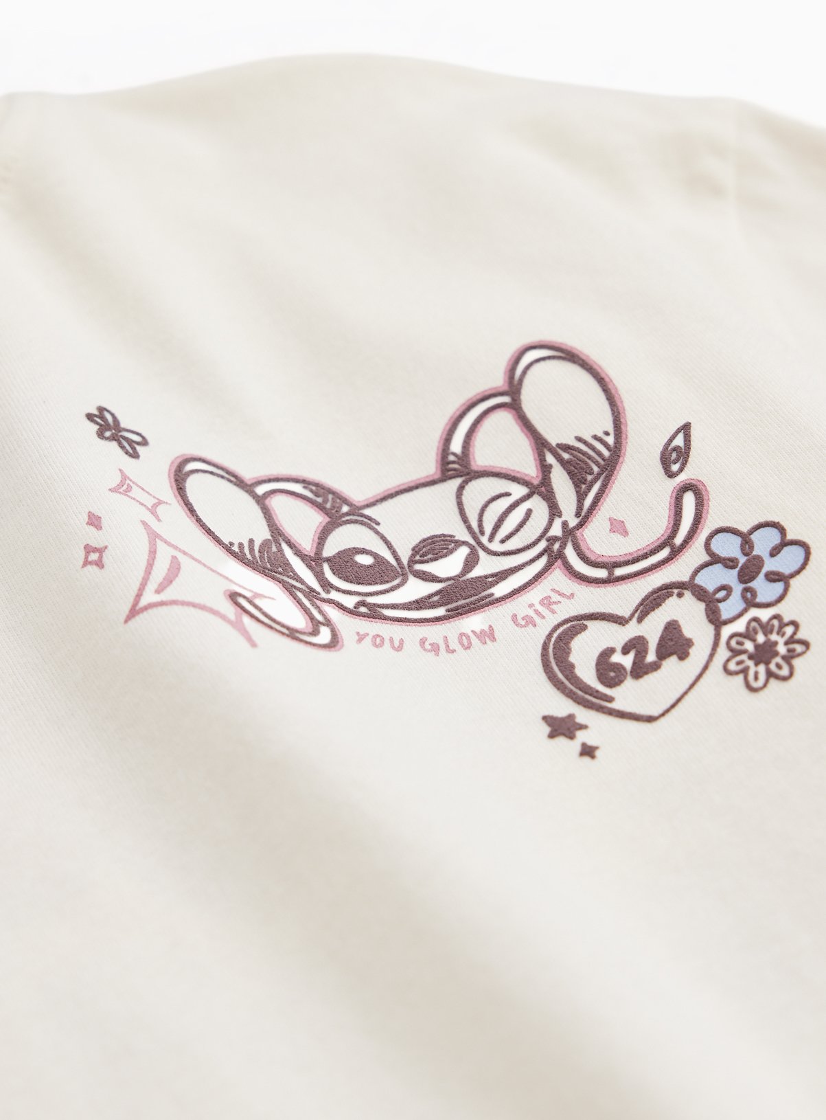 Cream Lilo & Stitch Graphic T-Shirt 13 years - Image 4 thumbnail
