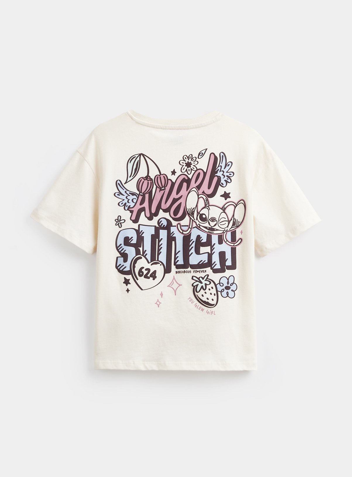 Cream Lilo & Stitch Graphic T-Shirt 13 years - Image 5 thumbnail