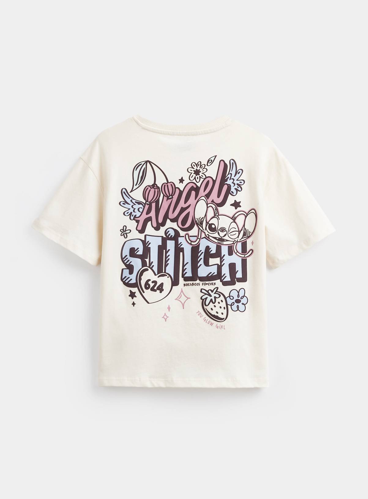 Cream Lilo & Stitch Graphic T-Shirt 13 years - Image 5