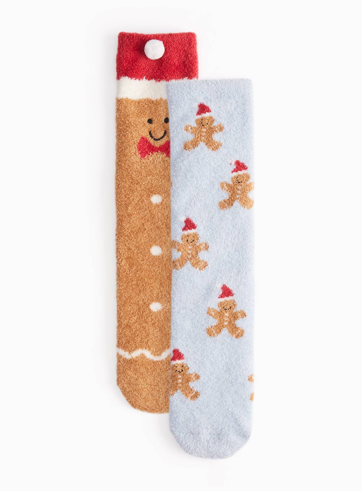 Gingerbread Ankle Socks 2-Pack 4-8 - Image 1