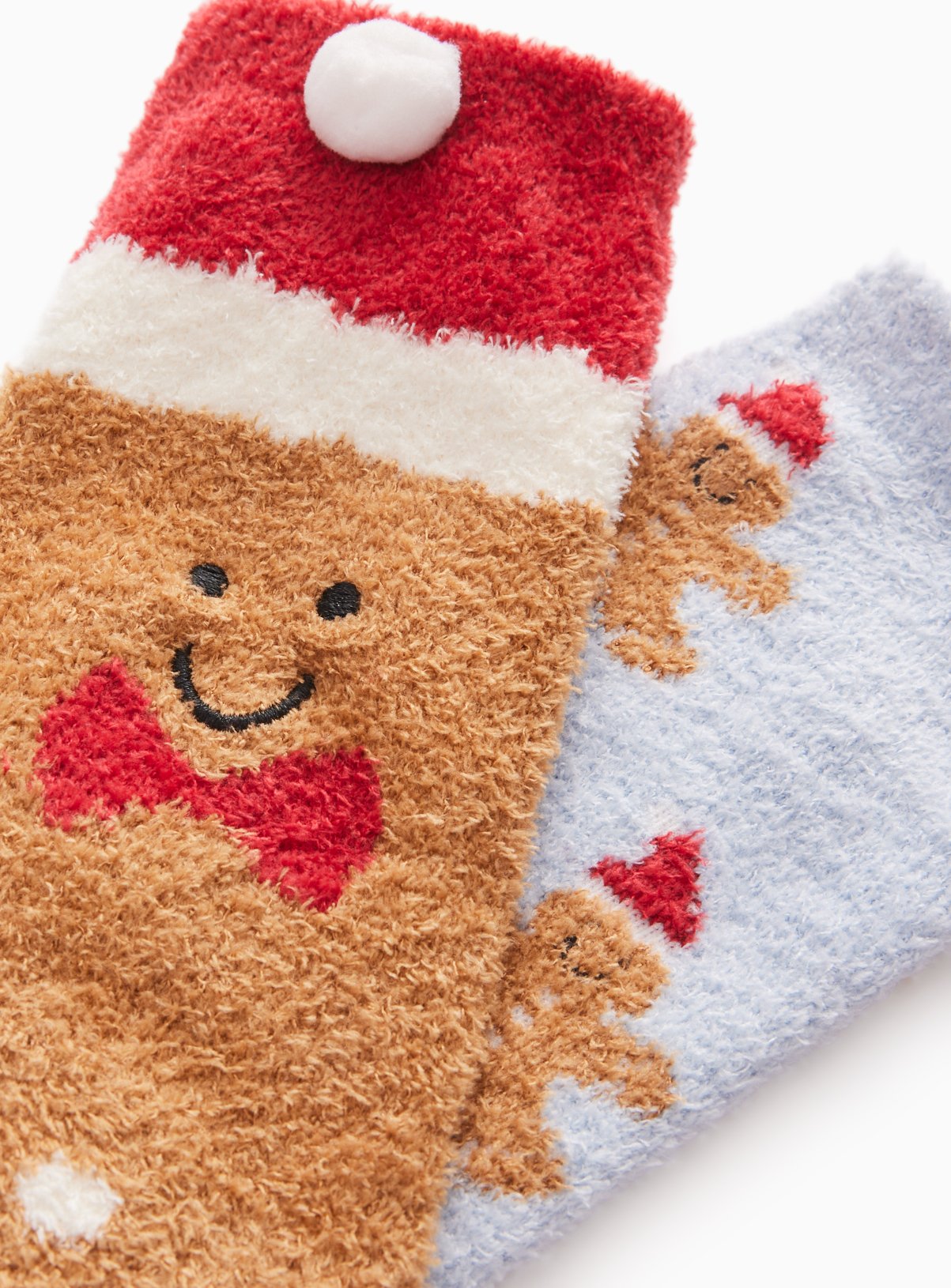 Gingerbread Ankle Socks 2-Pack 4-8 - Image 2 thumbnail