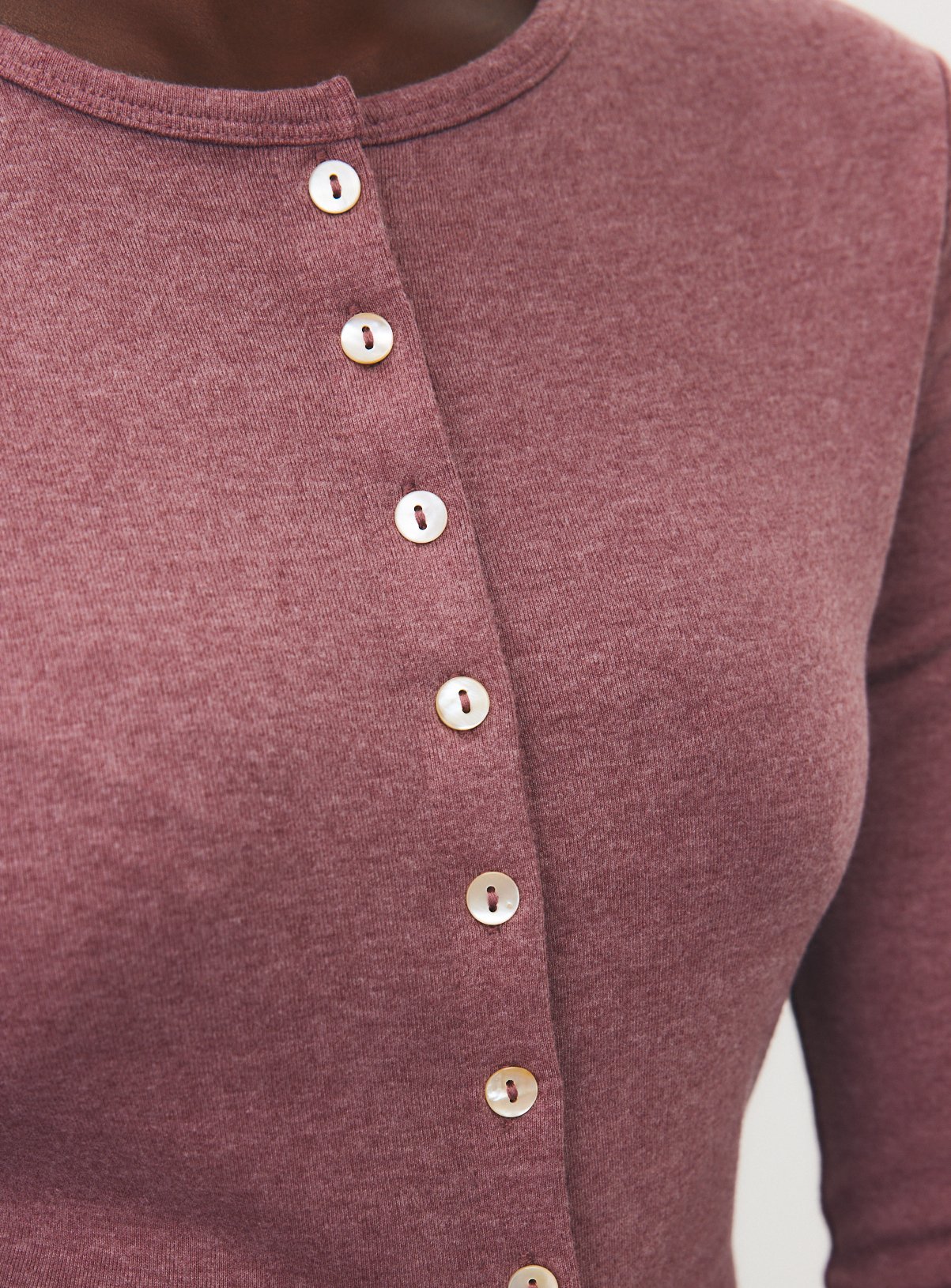 Pink Crewneck Button-Through Top 26 - Image 2 thumbnail