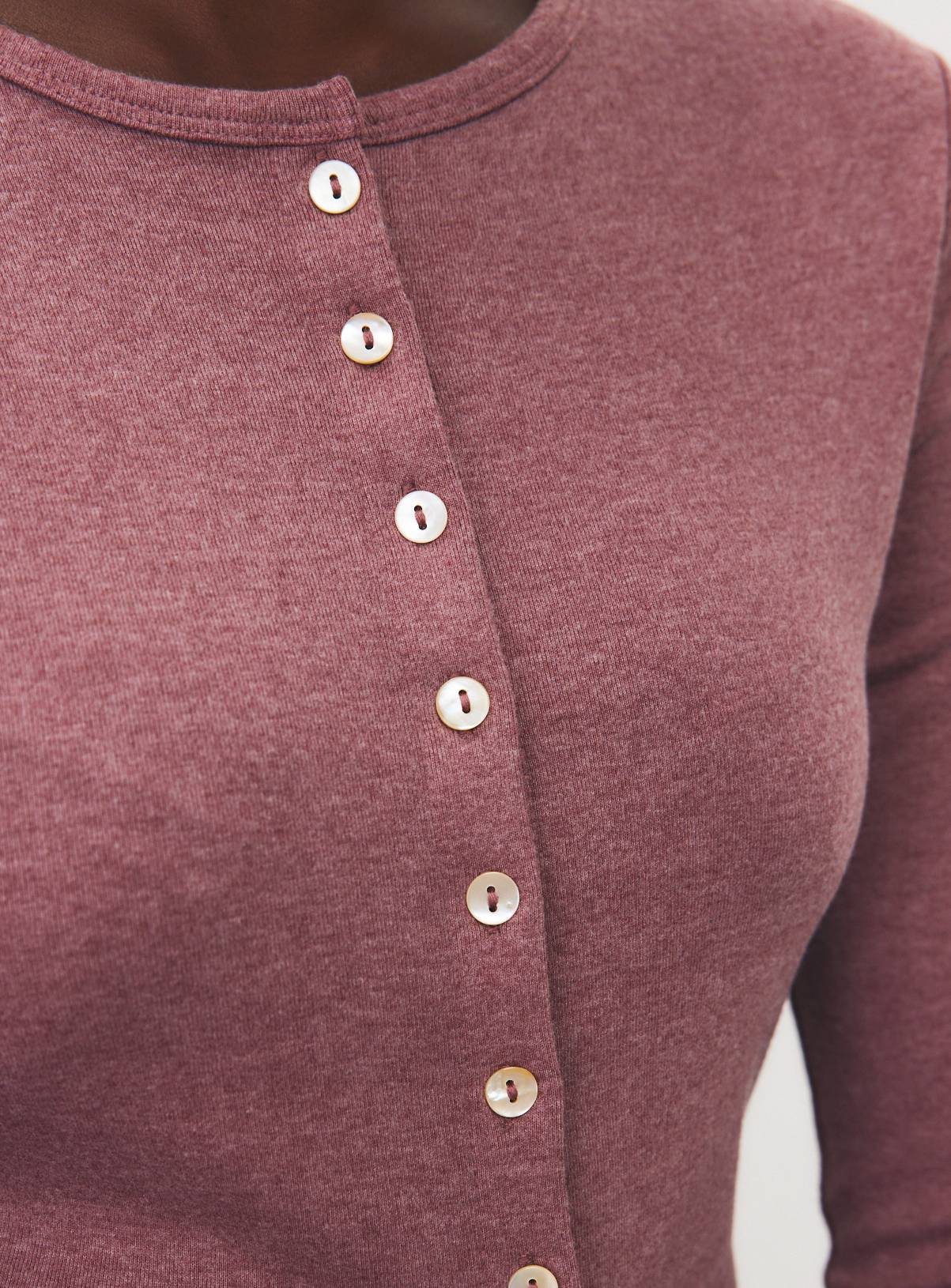 Pink Crewneck Button-Through Top 26 - Image 2