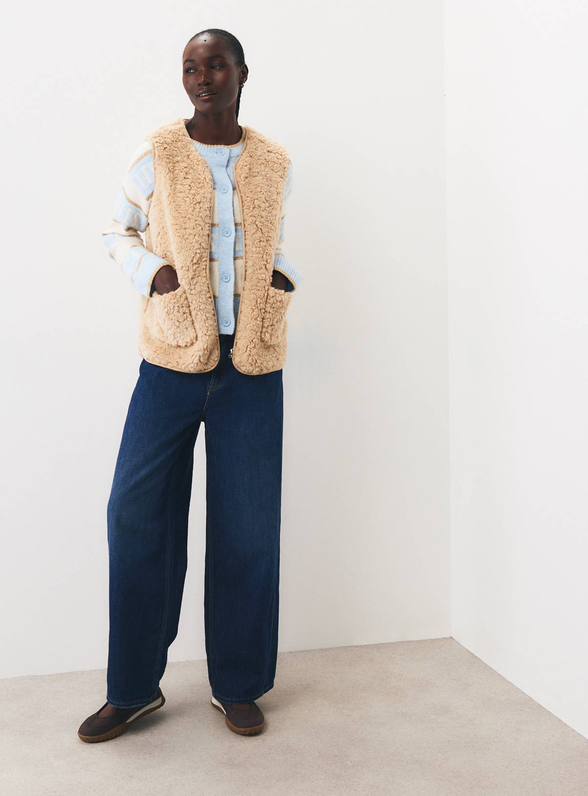 Borg Fleece Gilet XL - Image 2