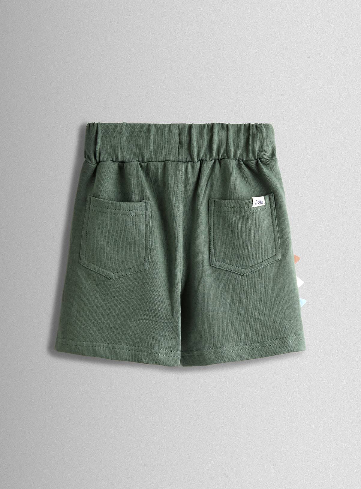 JOJO MAMAN BÉBÉ 2 Pack Dino Applique and Plain Shorts 2-3 Years - Image 5