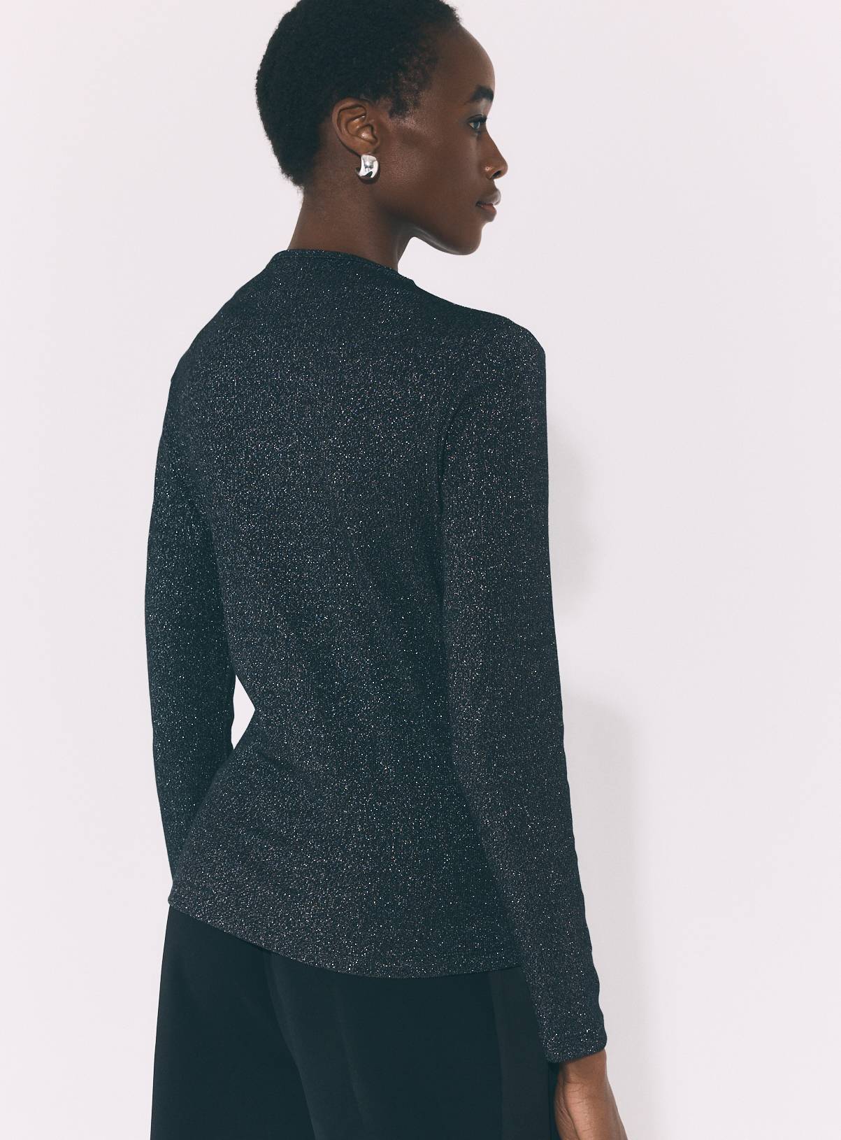 Black Mock Neck Top 18 - Image 4