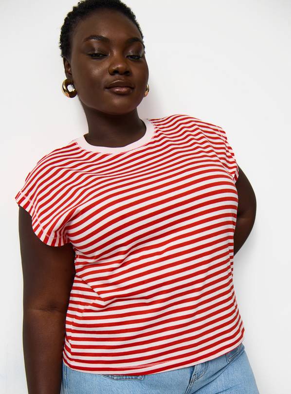 Pink Stripe Muscle Tee XL